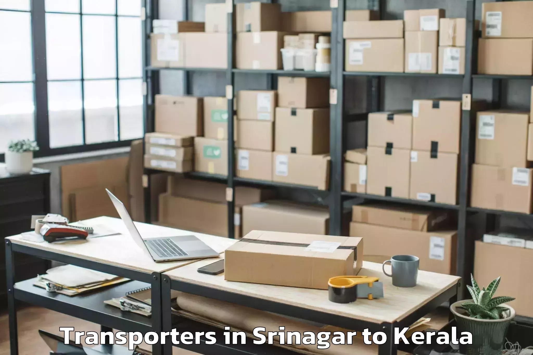 Reliable Srinagar to Shoranur Transporters